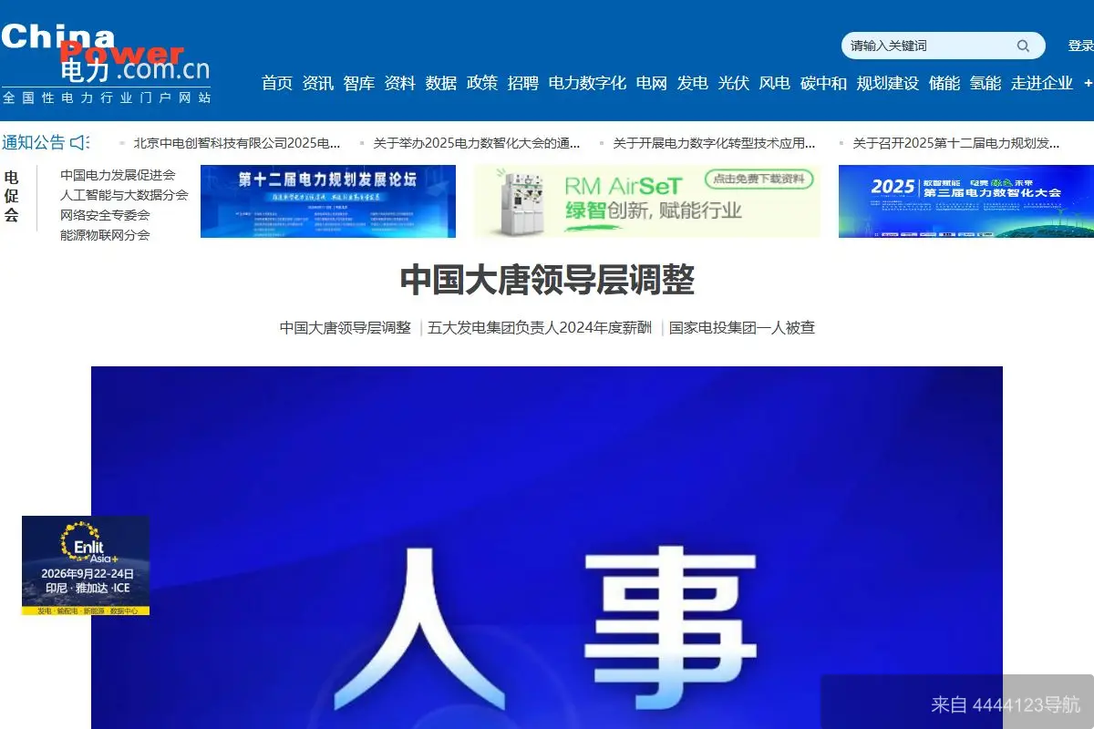 电力网 网站首页截图