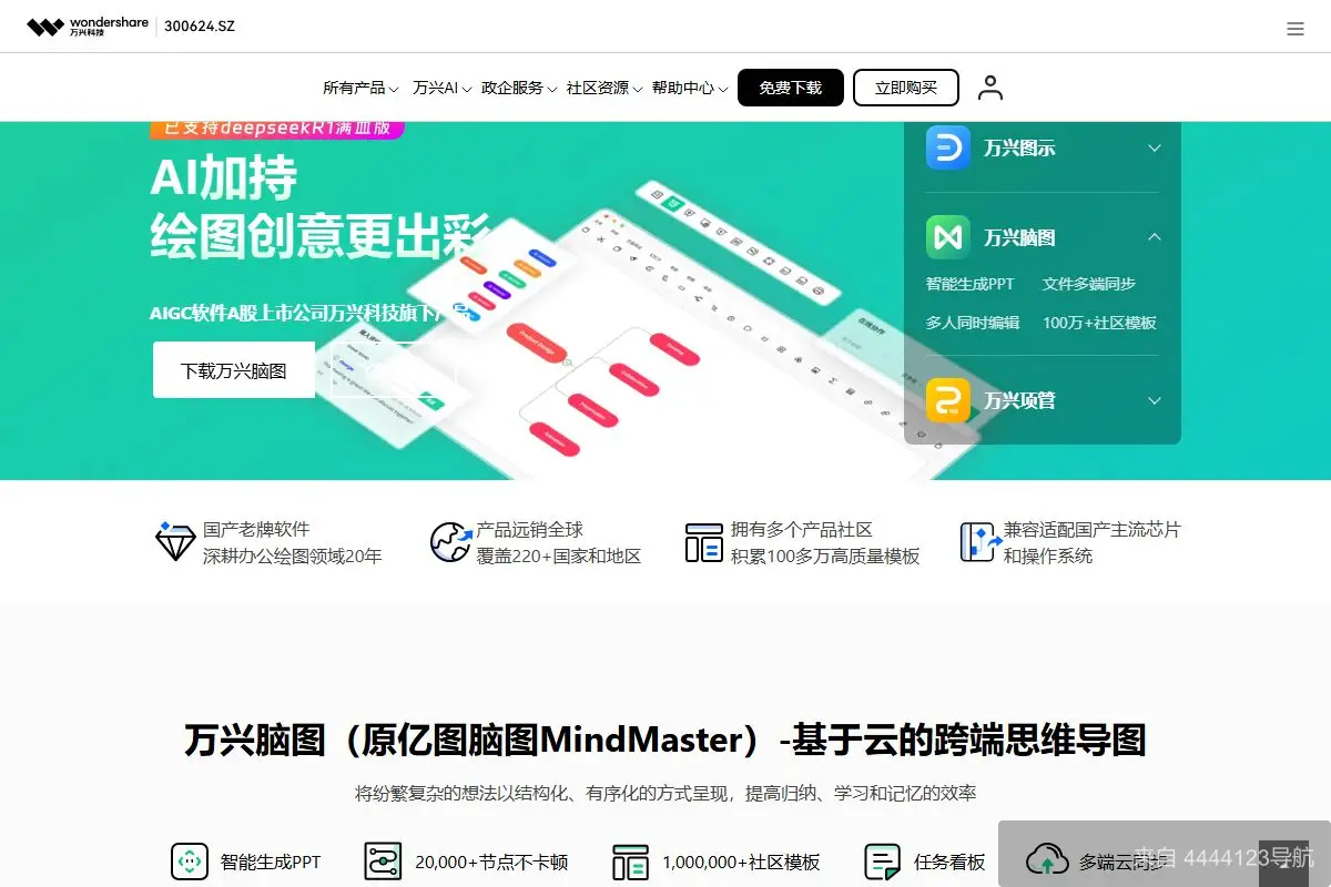 亿图软件 网站首页截图